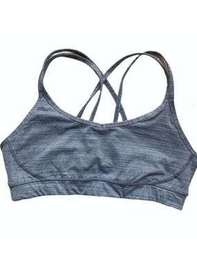 👙Manduka Cross Strap Bra, Gray, Size: L👙